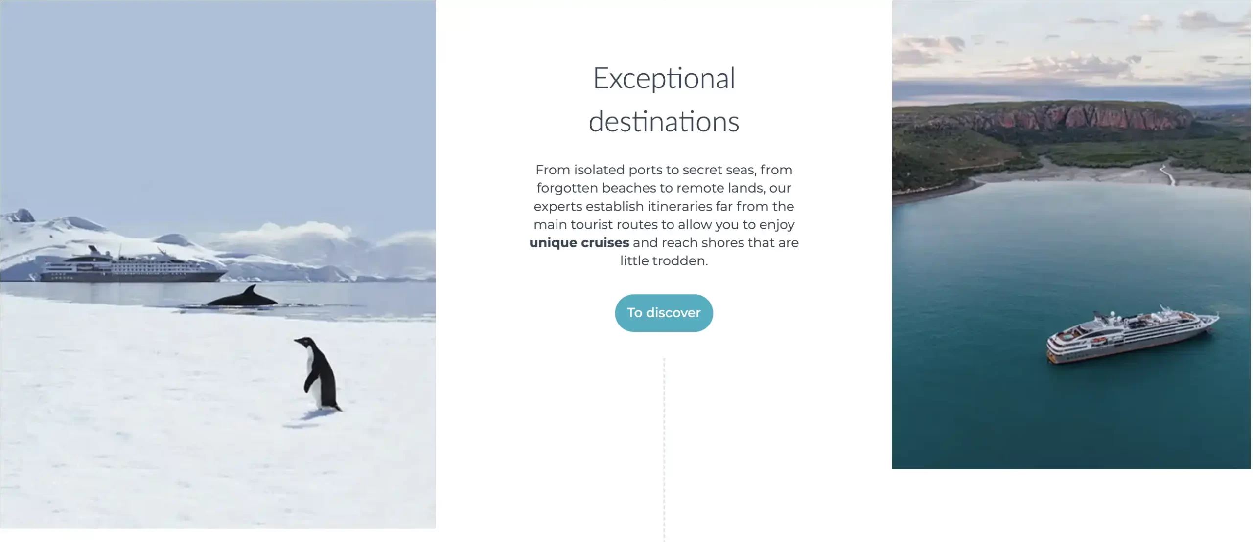 EXCEPTIONAL DESTINATIONS of PONANT