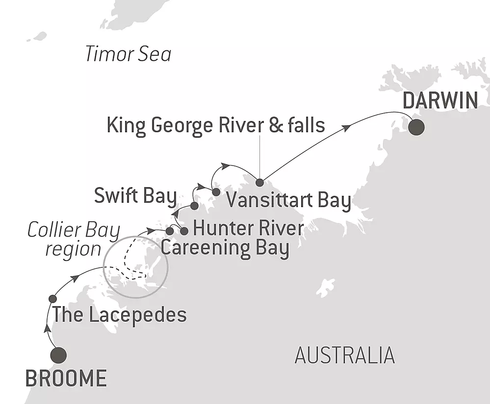 PONANT-KIMBERLEY-CRUISES-NORTHBOUND-ponant-map