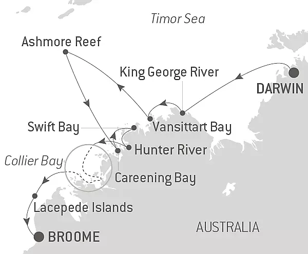 PONANT-KIMBERLEY-CRUISES-SOUTHBOUND-ship-map