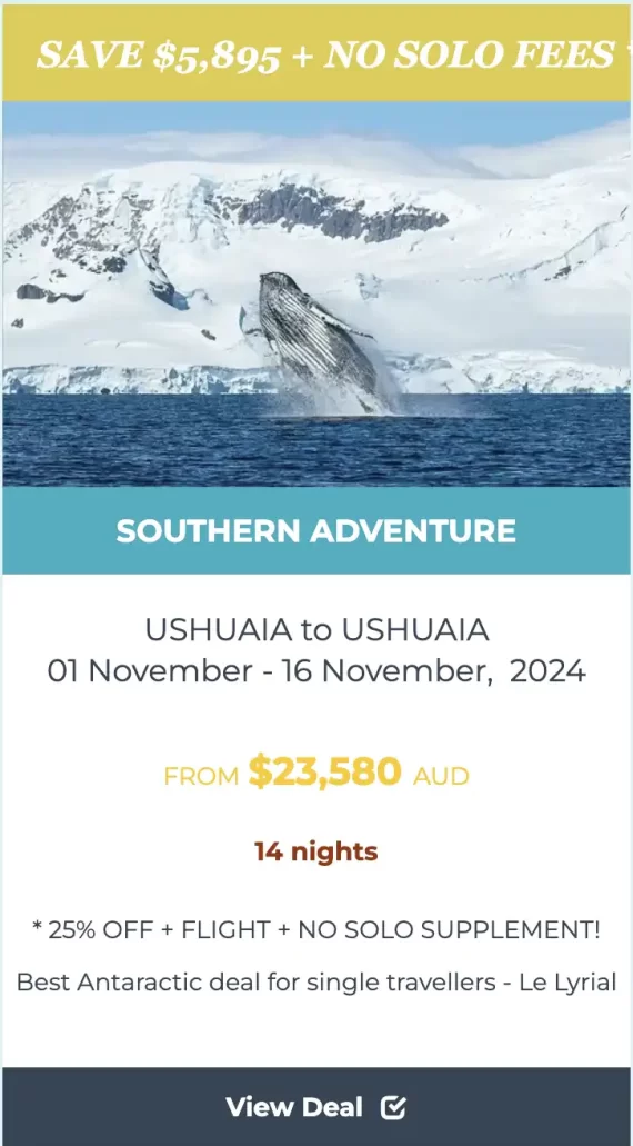 SOUTHERN ADVENTURE cruise deals images solo deal