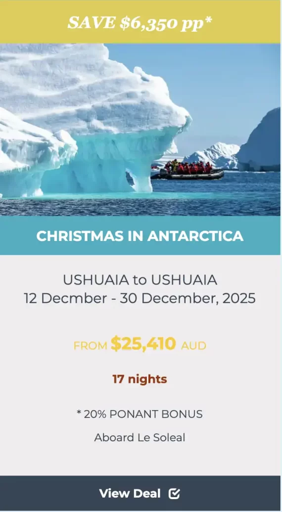 CHRISTMAS IN ANTARCTICA cruise deals