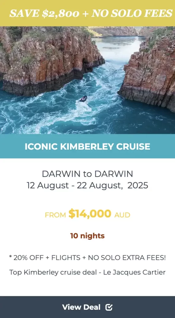ICONIC KIMBERLEY Cruise deal Ponant deals