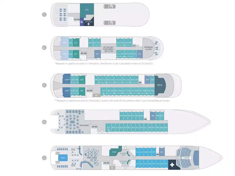 JACQUES CARTIER deck plan full large image
