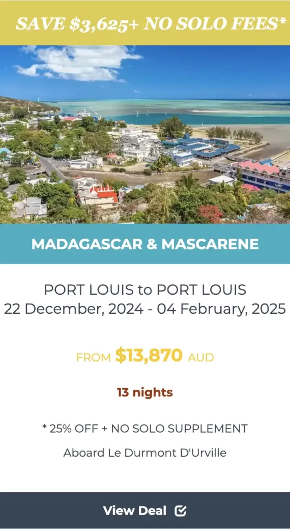 MADAGASCAR & MASCARENE ISLANDS CRUISE cruies deal image