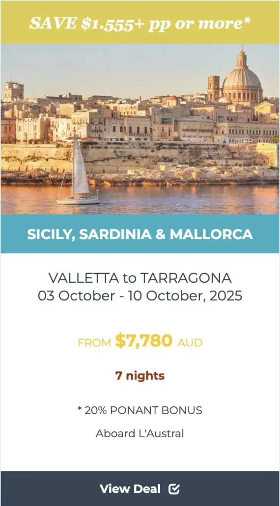 SICILY SARDINIA MALLORCA CRUISE deal image