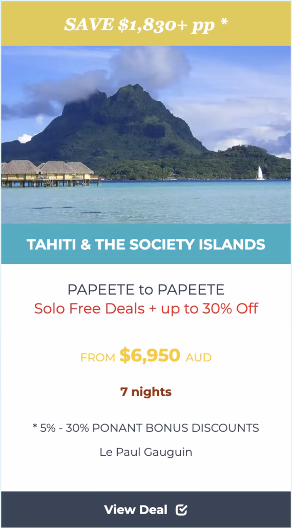 TAHITI SOCIETY ISLANDS Paul Gauguin deal image