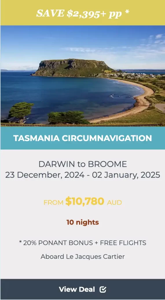 TASMANIA CIRCUMNAVIGATION CRUISE 2024 deal