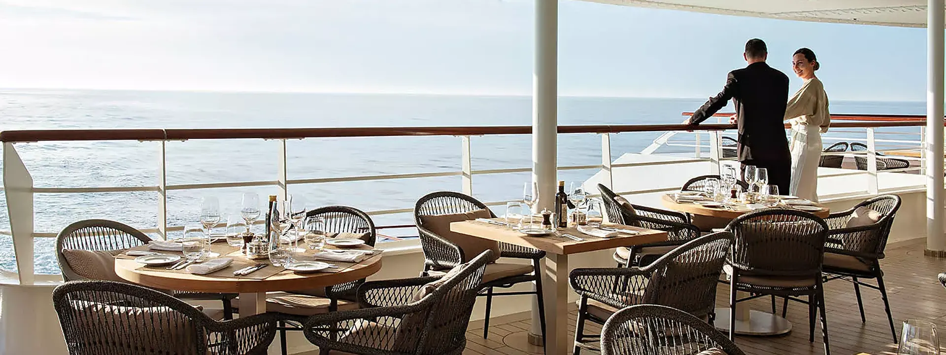 LUXURY HONEYMOON CRUISES slider couple in dining area