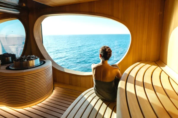 PONANT SOLO TRAVEL CRUISES- relax in a sauna