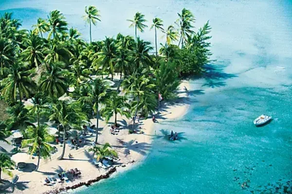 FIJI TONGA COOK ISLANDS AND SOCIETY ISLANDS CRUISE DEAL-Motu Mahana, Taha'a Island, Society Islands
