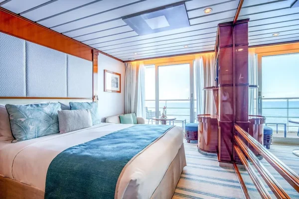 MARQUESAS THE TUAMOTUS & SOCIETY ISLANDS CRUISE DEALS-PONANT Upper decks balcony stateroom